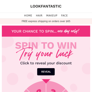 FEELING LUCKY?🍀 SPIN TO WIN!