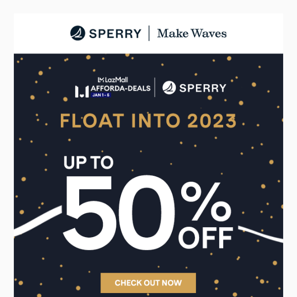 Float into 2023 with Sperry ⛵