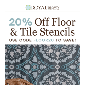 Get More for your Floor! 20% off Floor Stencils now