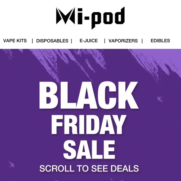 Final Days to Save Big on Black Friday Deals at Mipod.com!