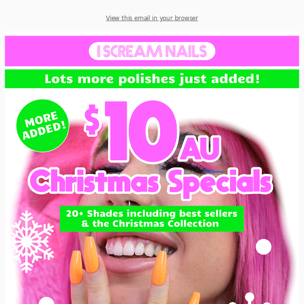 ONE DAY LEFT! Christmas Specials end tomorrow + NEW shades added!