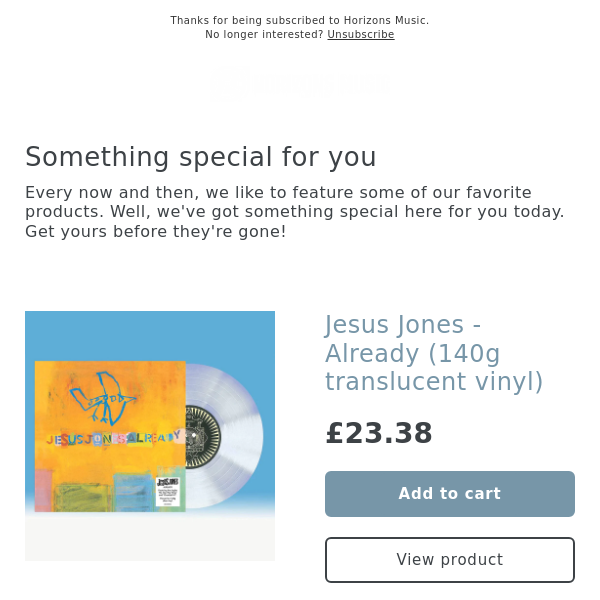 OUT NOW! JESUS JONES VINYL AND CD NEW RELEASES!