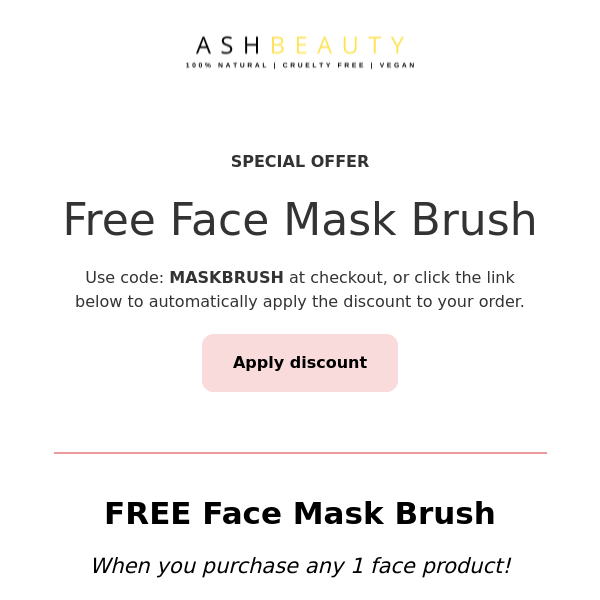 FREE Face Brush With YOUR ORDER!🌟
