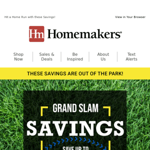 Grand Slam Savings! Save up to 63% off!