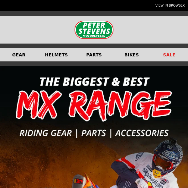 Explore Our Massive MX Range + MEGA SALE ON KTM WHEELS - SHOP NOW