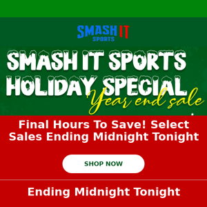 Final Hours - Sales End Midnight Tonight!