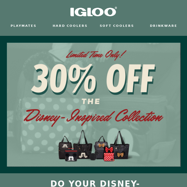 Get 30% off our Disney-Inspired Cooler Collection!