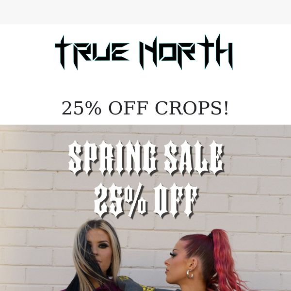 CROPS ARE 25% OFF! 🔥