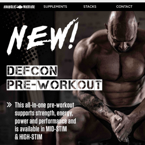 NEW PRODUCT DROP | DEFCON PRE-WORKOUT