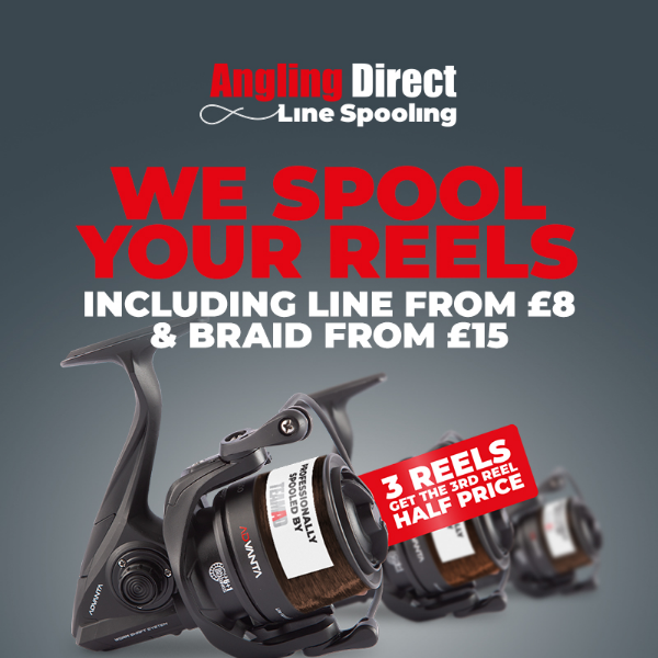 🧵 We Can Spool Your Reels! 🧵 - Angling Direct