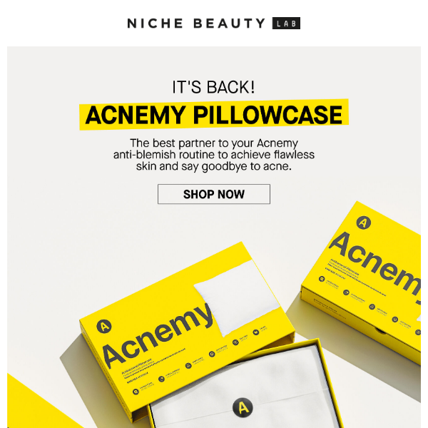 It's back! 💤Acnemy Pillowcase