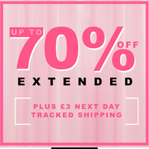 Extended-up to 70% off🖤