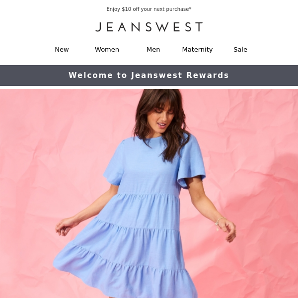Jeanswest, Welcome to Jeanswest Rewards