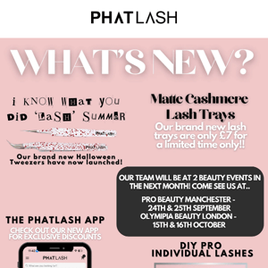 What's new at PHATLASH?