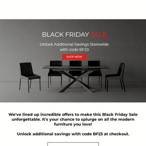 Black Friday Modern Dining Deals | Shop the Burton Collection