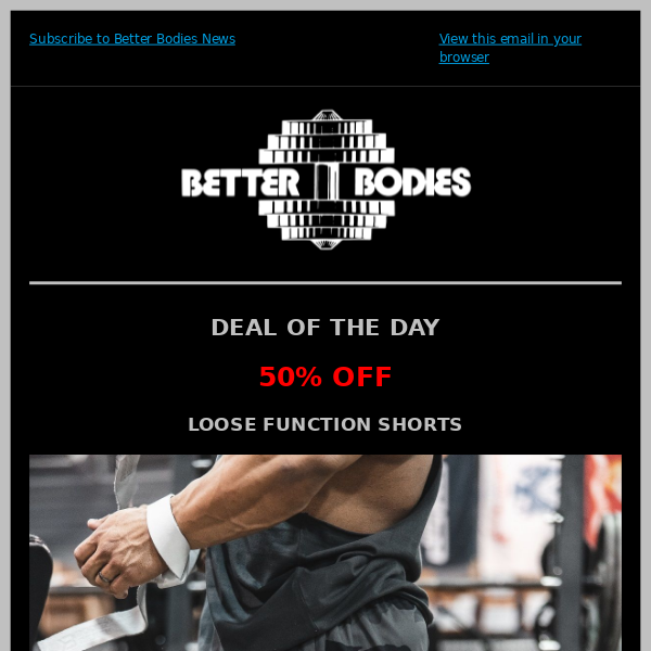 Deal Of The Day - 50% OFF LOOSE FUNCTION SHORTS - Better Bodies