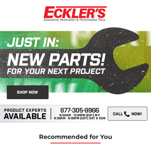 Just In: NEW Parts!