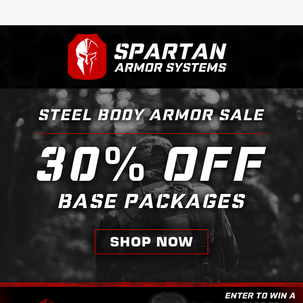Save 30% on Steel Base Packages!🛡️