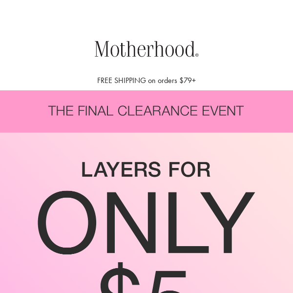 Layers, Starting at $5