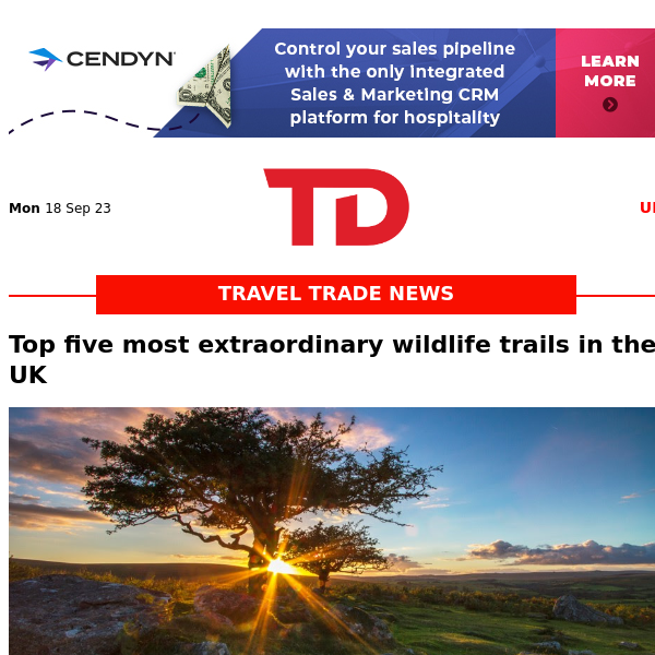 Travel & Tourism sector now worth more than quarter of a trillion sterling, says WTTC | “The Peak Fear Experiment” in Sweden |  Experts at Verdant Leisure, have shared the UK’s most beautiful trails, from woodland to coastline, where nature lives and thri