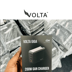 Re: Volta Charger​, yay🎉. Volta Giga 200W is back in stock.