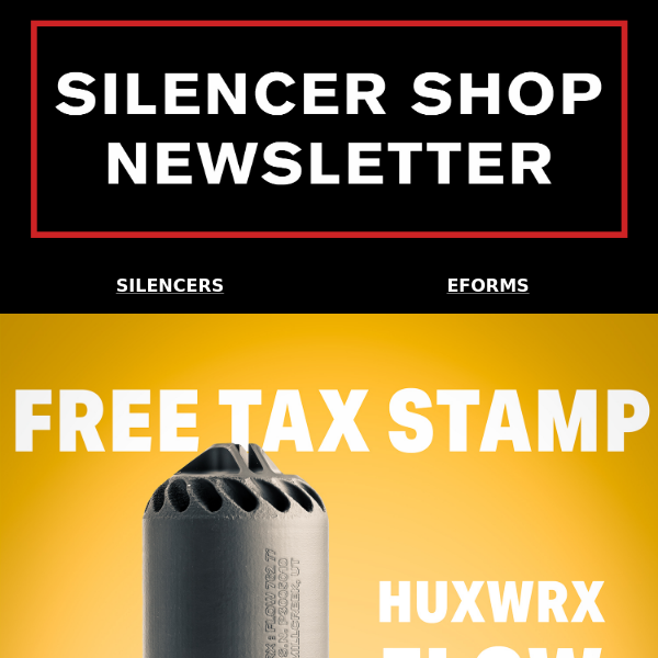 Get a Free Tax Stamp with Your HUXWRX Suppressor!