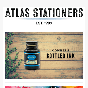 The new Conklin bottled inks are here!
