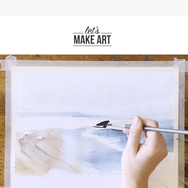 Let's Make Art Coastlines Watercolor Custom Pan