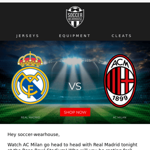 Real Madrid vs AC Milan