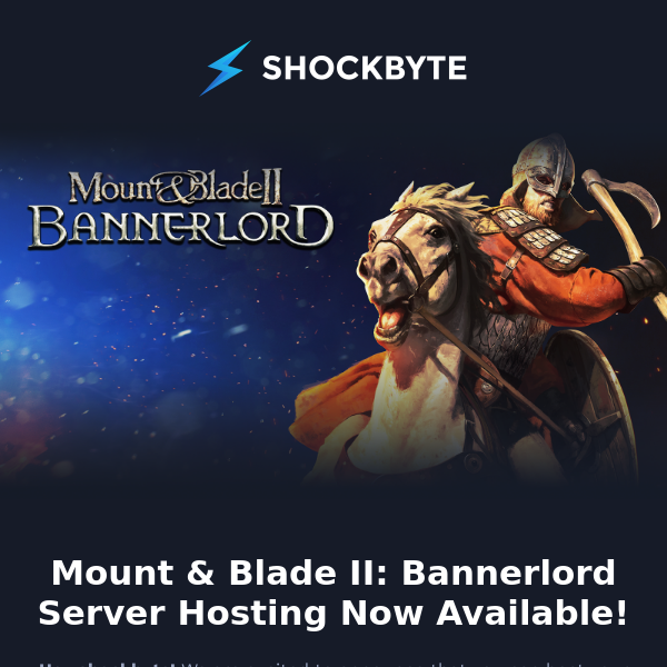 Mount & Blade II: Bannerlord Servers Now Available! 🐎