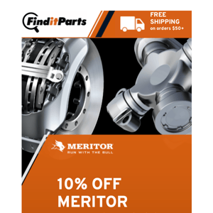 Run With the Bull and Take 10% Off Meritor Products—This Week Only