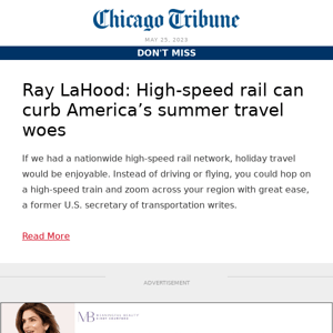 Ray LaHood: High-speed rail can curb America’s summer travel woes