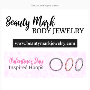 New Valentine Inspired Hinged Hoops