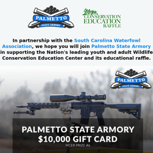 Win $10K And Support The South Carolina Waterfowl Association!