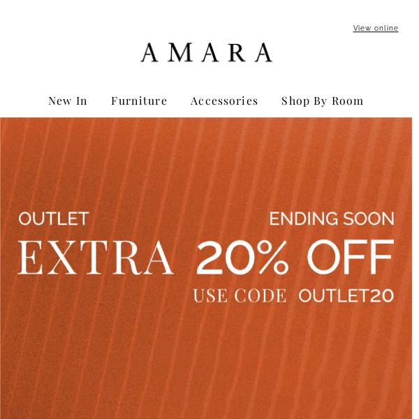 Ending soon | Extra 20% off the Outlet