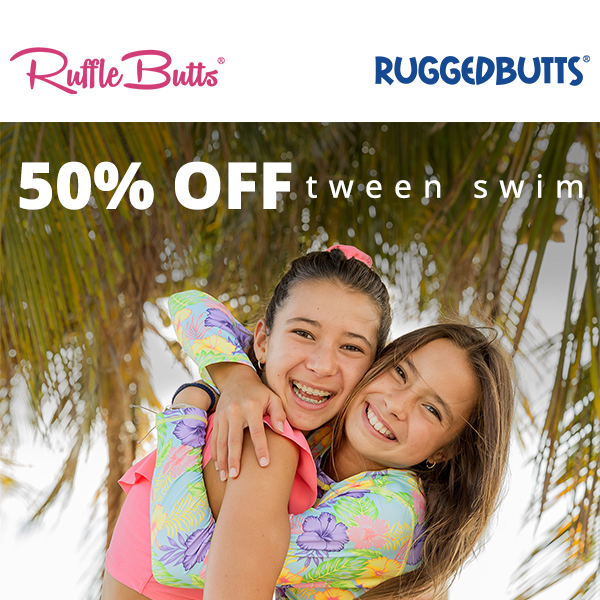 50% Off Teen-Approved Swim Styles 🥽 - Ruffle Butts