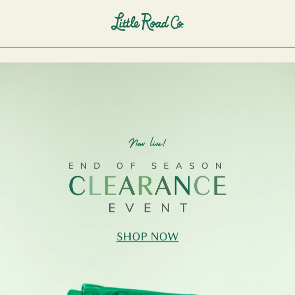 End of season clearance is now LIVE!