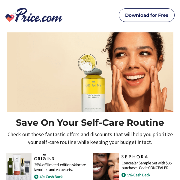 Save on Your Self-Care Routine  | Popular Stores & Everyday Savings