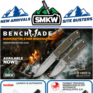 NEW Benchmade Bushcrafter & Mini Buscrafter Available Now!