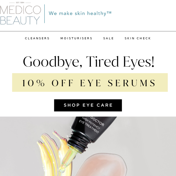 ON SALE NOW: Our Award-Winning Eye Serums! 👀