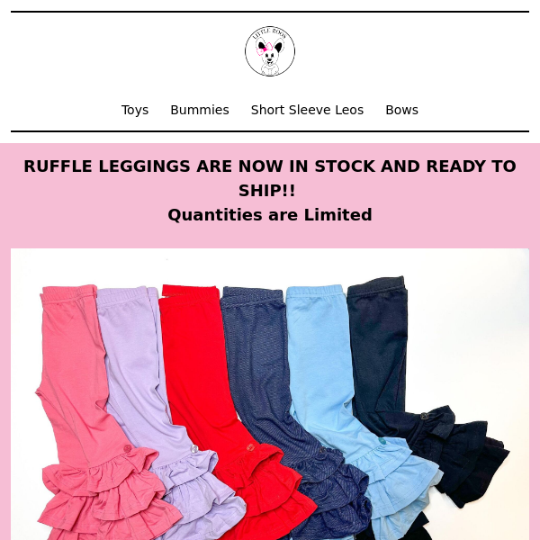 Ruffle Leggings Now IN STOCK!