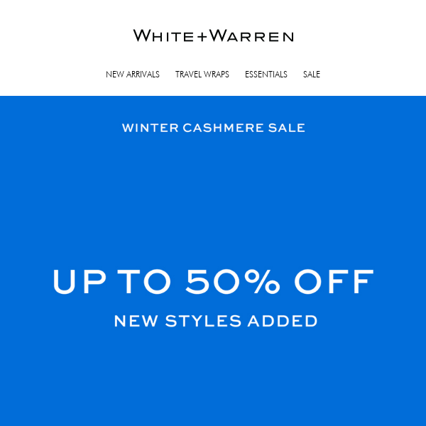 Happening Now: Winter Cashmere Sale