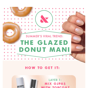 HOW TO: The Glazed Donut Mani