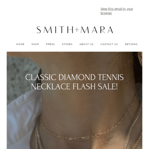 Diamond Tennis Necklace FLASH SALE!