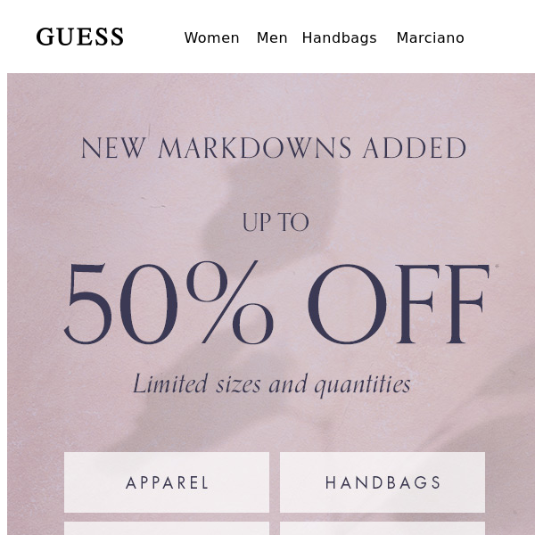 Marciano coupon cheap code