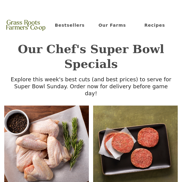 It's here: Super Bowl Chef Specials!