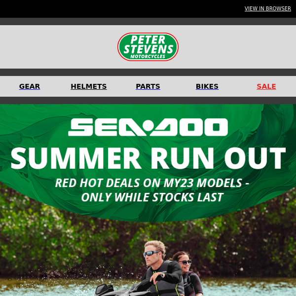 SUMMER SEA-DOO CLEARANCE - RUN OUT ON POPULAR MY23 MODELS