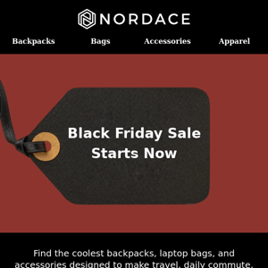 Black Friday Sale Starts Now