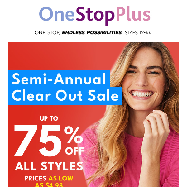 ***RE: Styles as LOW as $4.98 At The Semi-Annual Clearout SALE!