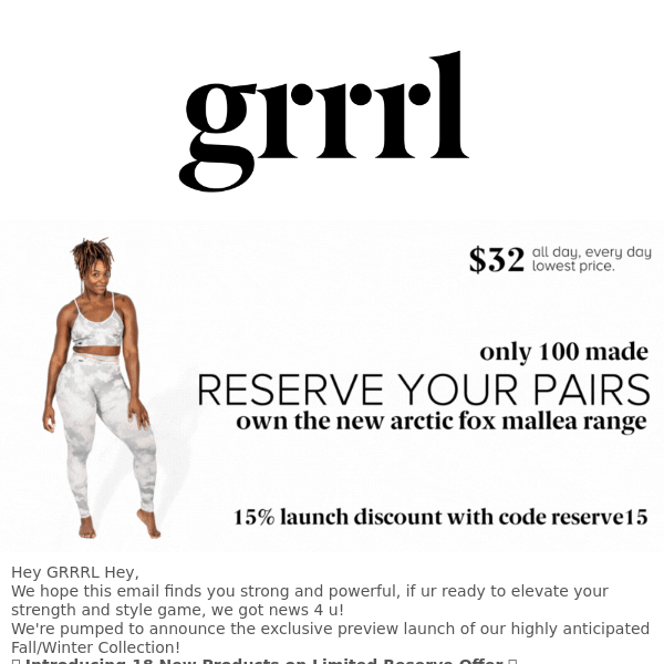 Exclusive Preview: Be the First to Shop GRRRL's Fall/Winter Collection!